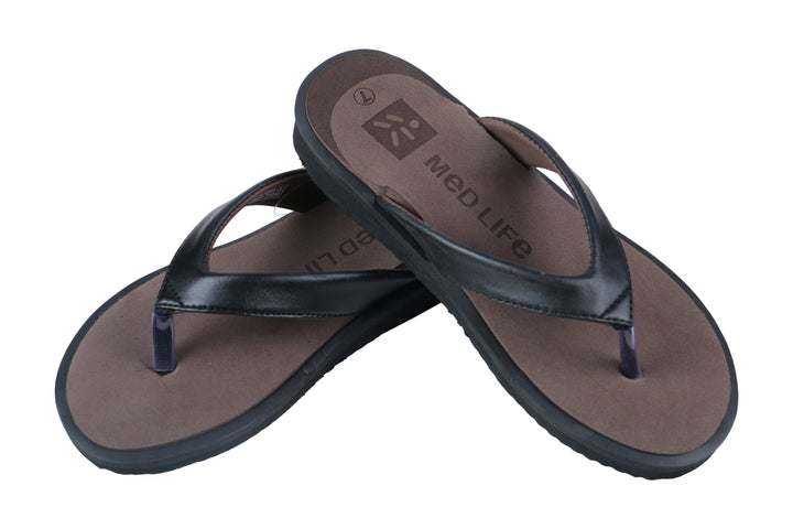 Medlife Men's Diabetic & Orthopedic Footwear - Brown