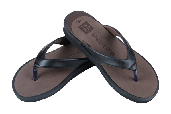 Medlife Men's Diabetic & Orthopedic Footwear - Brown